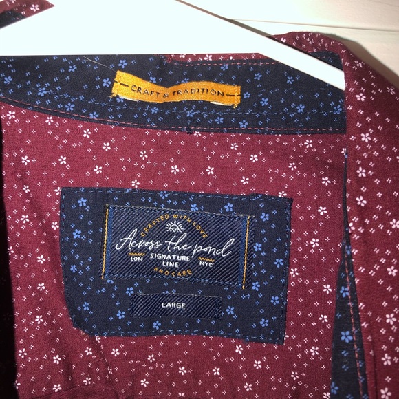 Across The Pond short sleeve button down w/pocket - Picture 3 of 6